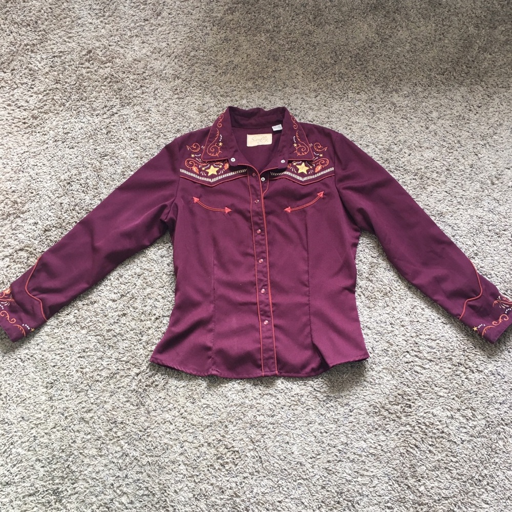 Scully Western shirt button up vintage retro 1950s